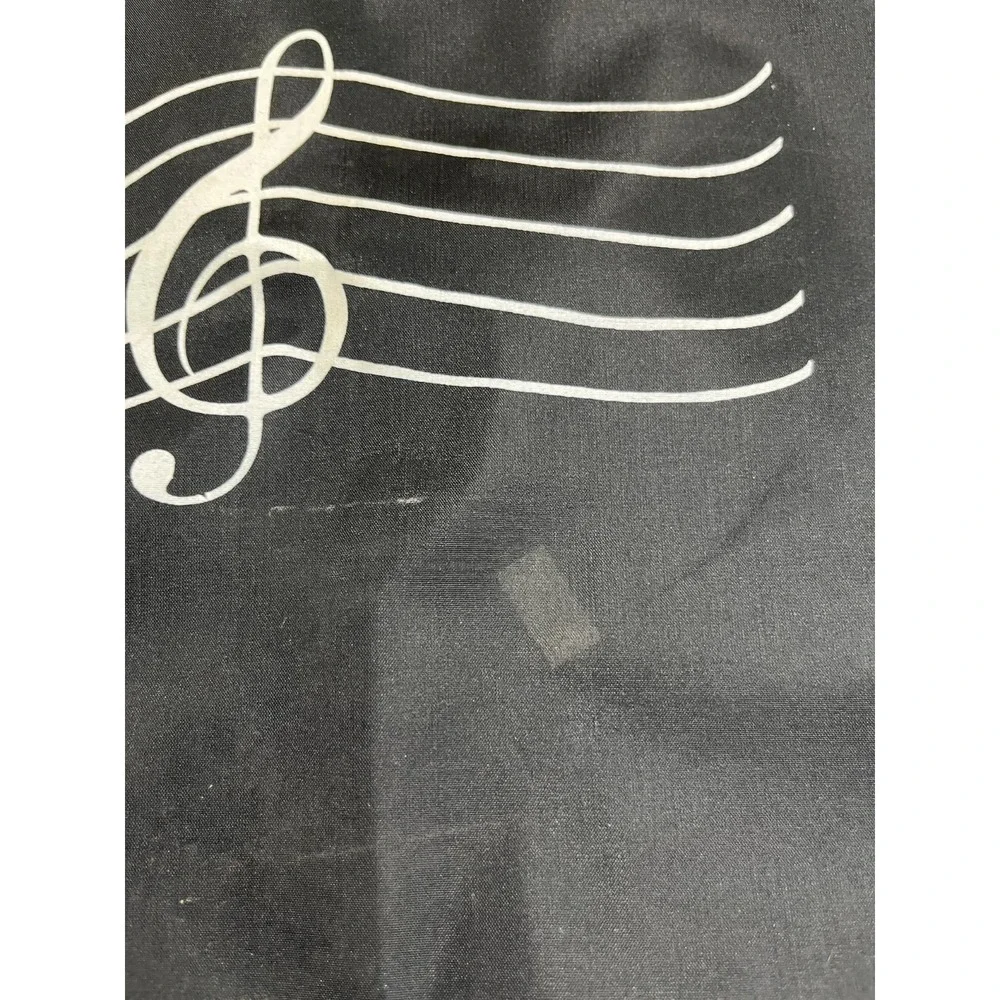 Lot Music Portfolio Bags Black G-Clef Sheet Music Case 16x11.5 Zip Closure